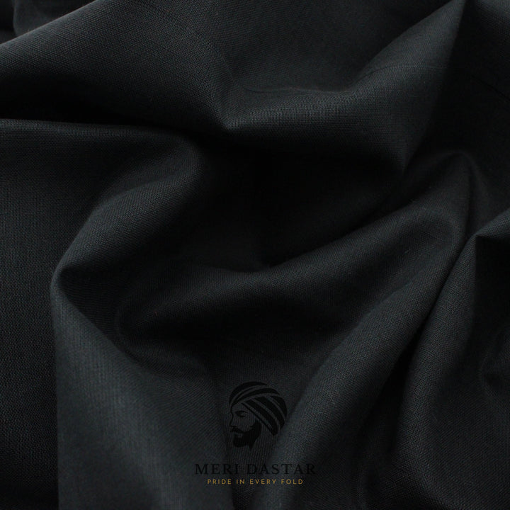Perfect Black Rubia Turban - Meri Dastar